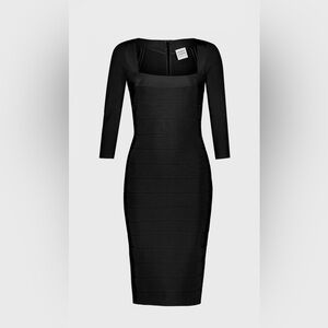 Herve Leger Paris Black Women's Dress